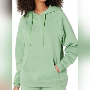 NEW The Drop Women's Renee Washed Fleece Slouchy Hoodie